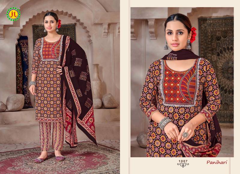 Panihari Vol 1 By Jt Cotton With Mirror Work Dress Material Suppliers In India