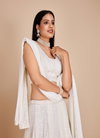 DZ 2230 White Faux Georgette Party Wear Lehenga Choli Wholesale Price In Surat
