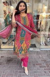 LG 1845 Maslin Printed Wedding Wear Readymade Suits Wholesale Online