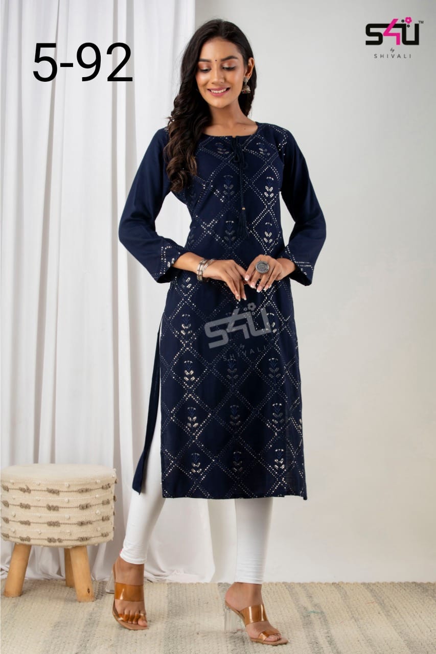 Su4 D No 5-92 Decent Look Designer Kurti Catalog