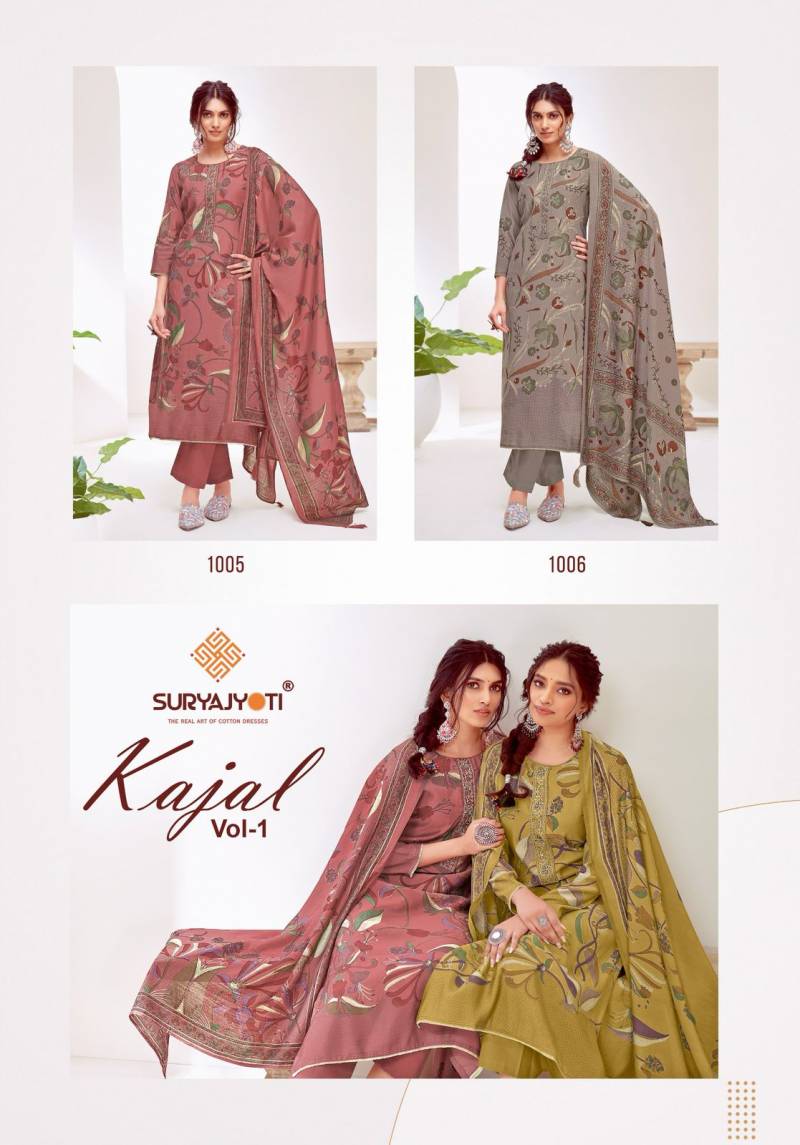 Kajal Vol 1 By Suryajyoti Modal Discharge Printed Dress Material Online Wholesale