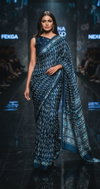 Sf Ikkat Japan Satin Ikkat Printed Premium Saree Wholesale Shop In Surat