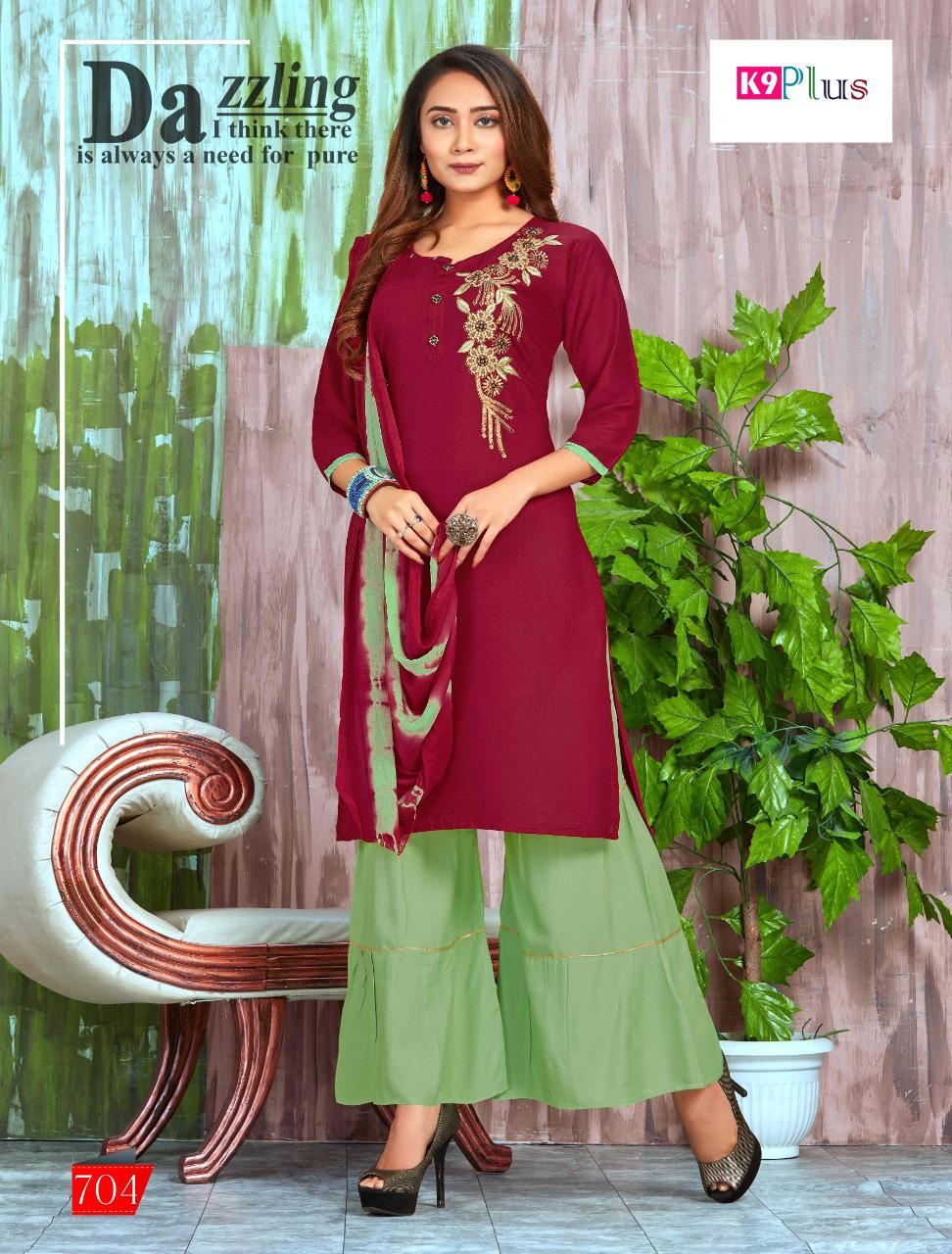 K9 Plus Latest Designer Sharara And Plazzo Suit Collection 