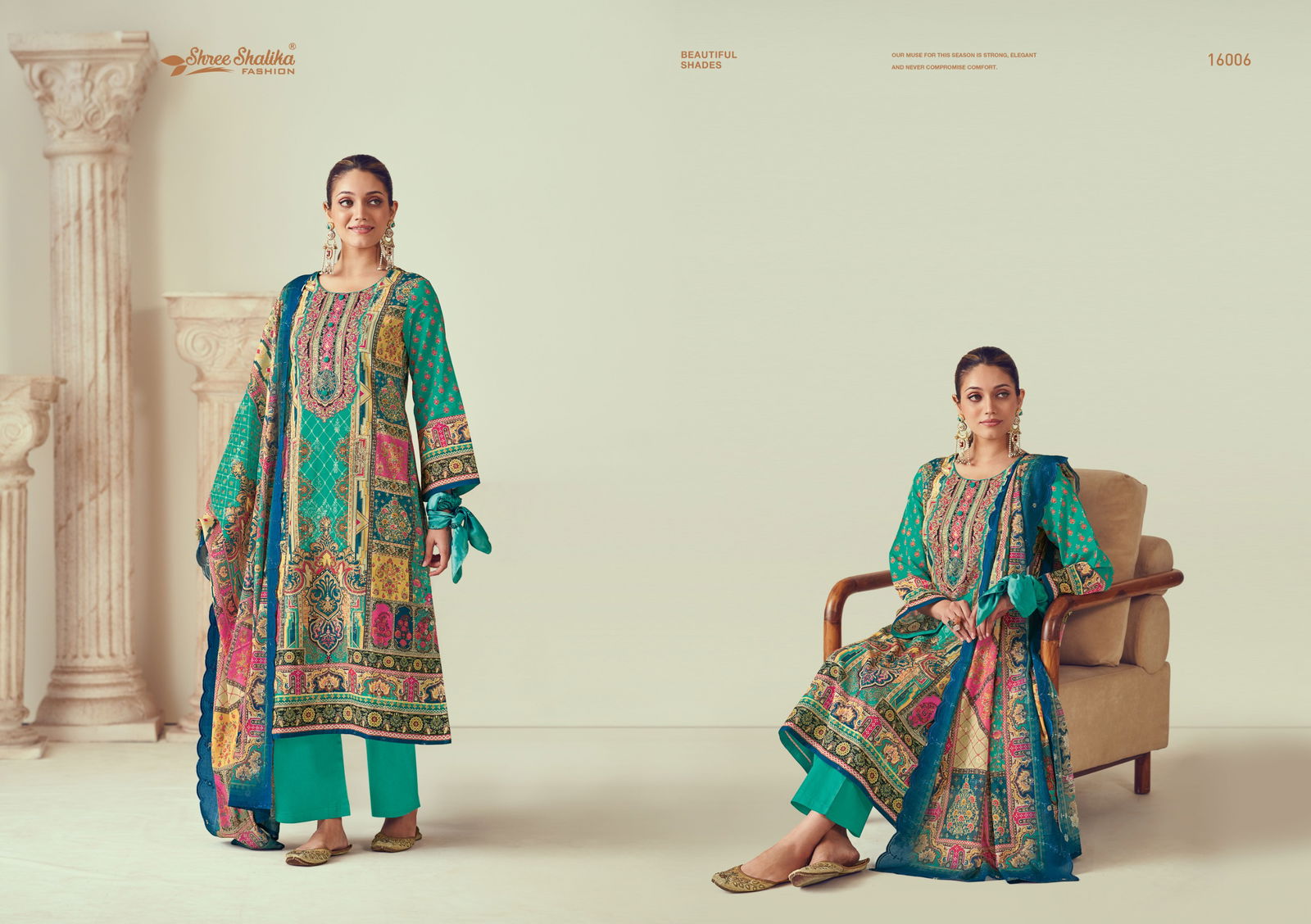 Mannat Vol 16 By Shree Shalika Lawn Cotton Dress Material Exporters In India