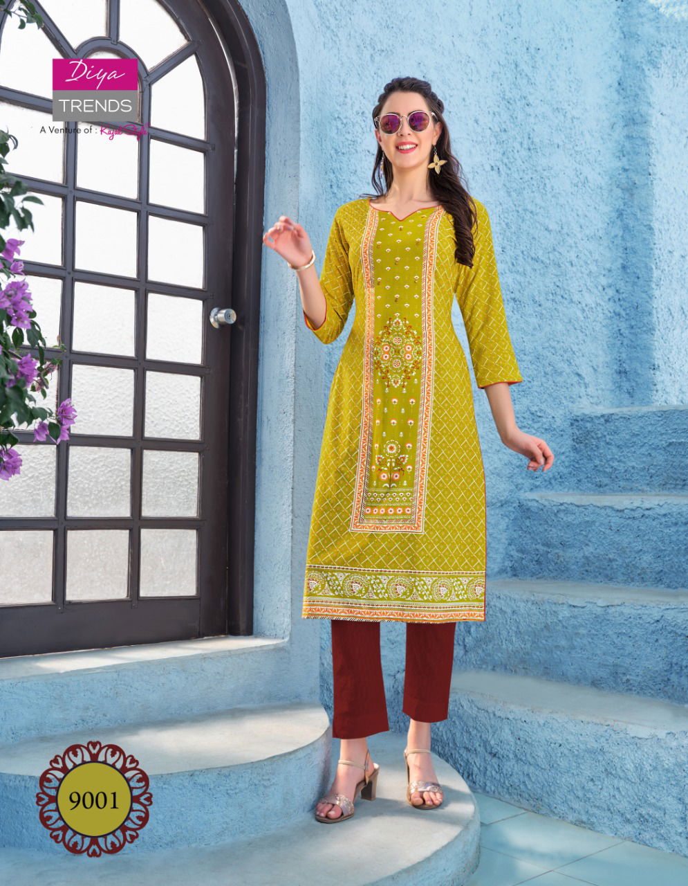 Gardencity 9 Latest Fancy Ethnic Wear Printed Designer Rayon Kurti Collection
