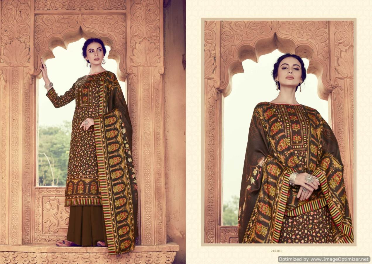 Zulfat Winter Affair 2 Latest Designer Pure Pashmina Digital Style Print Designer Dress Material With Four Side Lace Dupatta 