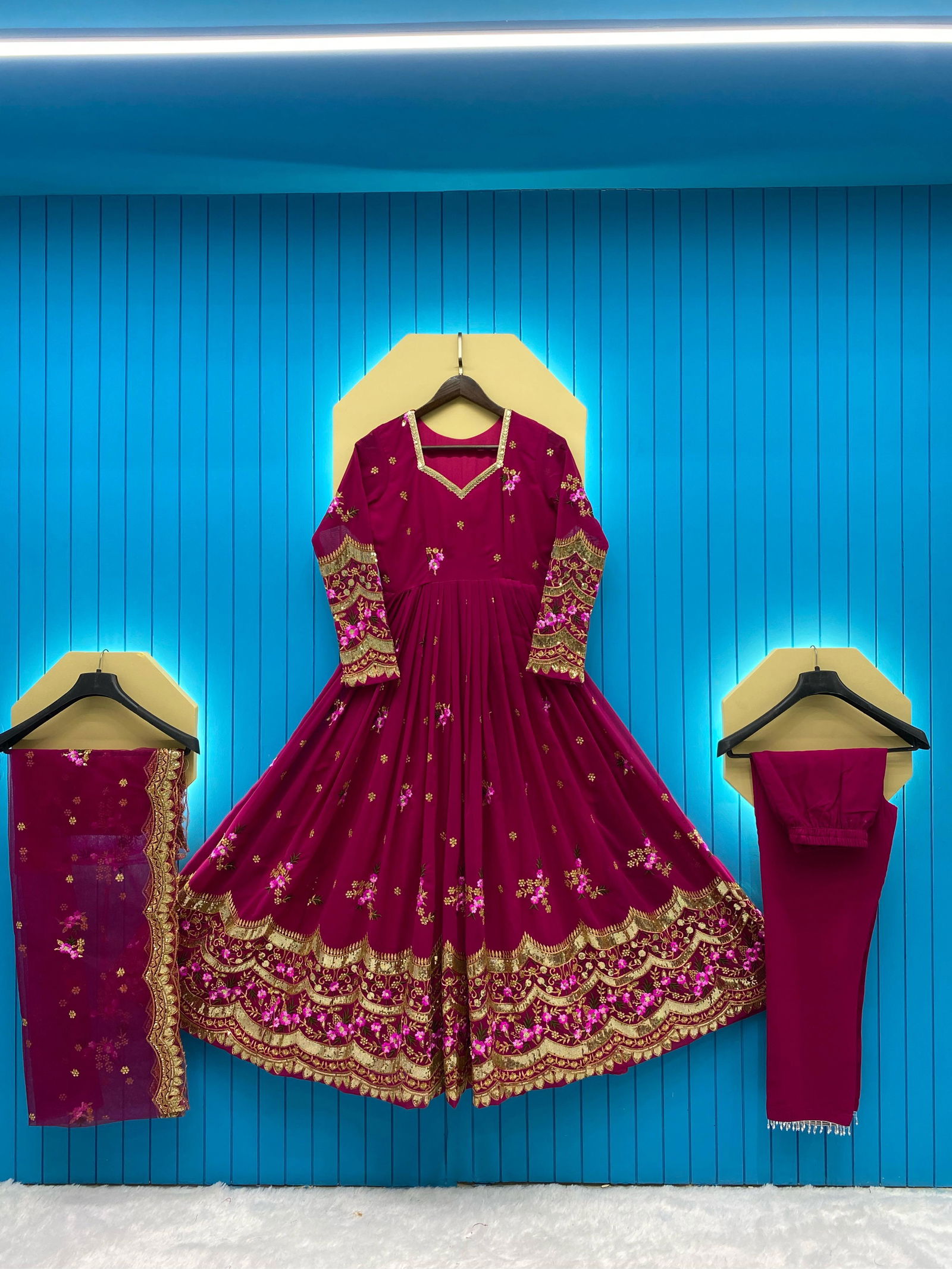 Lg 1761 Anarkali Kurtis With Bottom Dupatta Catalog