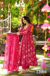 Clora Vol 12 Muslin Printed Gown Kurti Bottom With Dupatta Wholesale Online