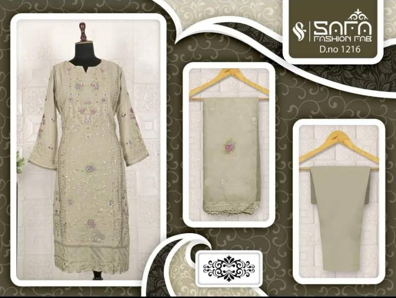 Safa Fashion Fab 1216 Organza Pakistani Readymade Suppliers In India