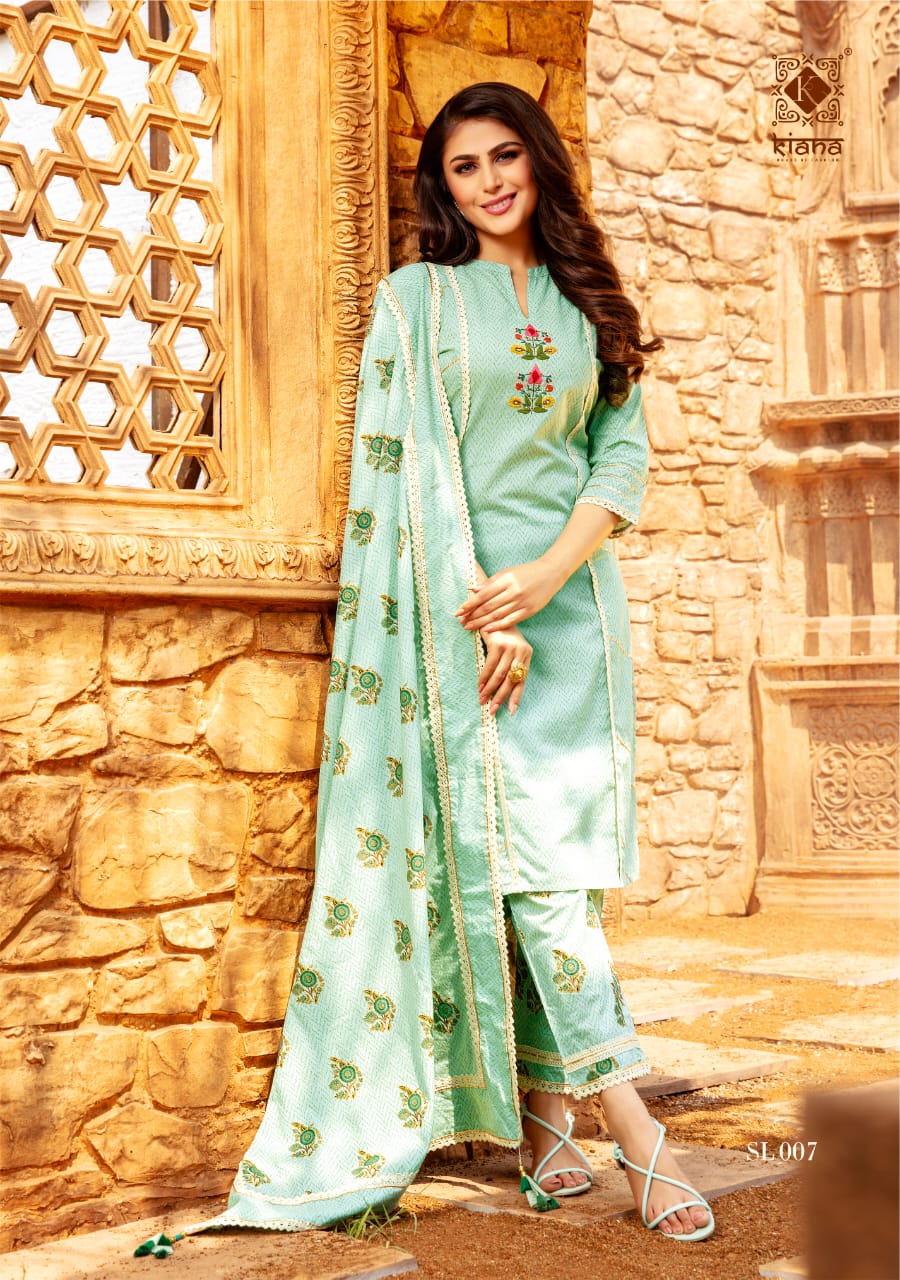 Kiana Summer Love Latest Festive Wear Pure Cotton Printed Ready Made Collection
