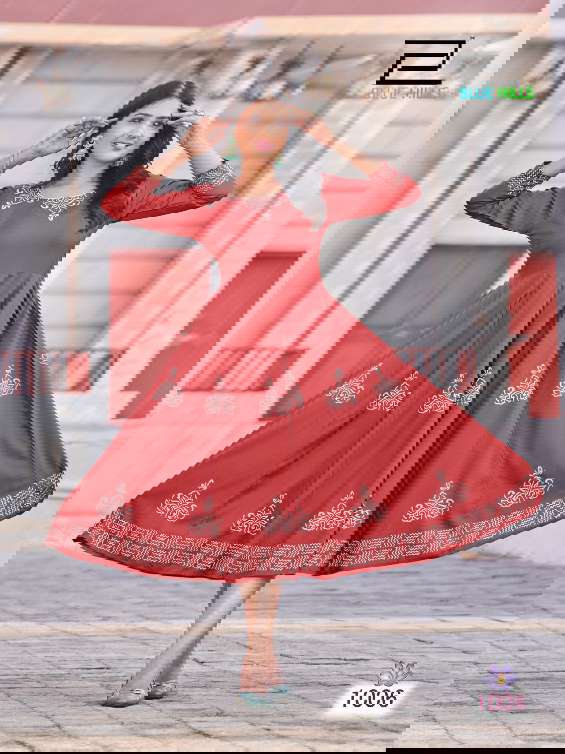 Blue Hills Colors Vol 1 Ethnic Wear Wholesale Printed Anarkali Long Kurti Catalog