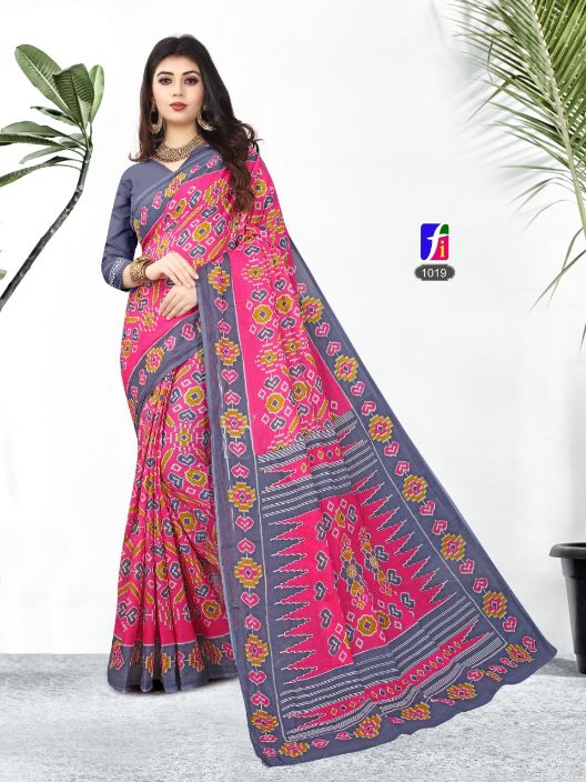 Ganesha Rashami New Collection Of Printed Pure Cotton Daily Wear Cotton Sarees Collection
