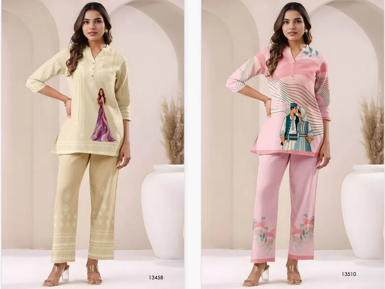 Tanyaa P 261 Cotton Western Co Ord Set Wholesale Market In Surat