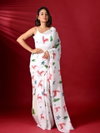 Mg 514 Christmas Special Plain Linen Digital Printed Designer Saree Wholesale Price In Surat