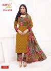 Gamthi Vol 10 By Aarvi Cotton Printed Kurti With Bottom Dupatta Exporters In India
