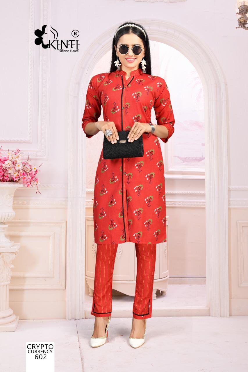 Kinti Crypto Currency 6 Casual Wear Printed Cotton Kurtis Collection
