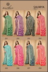 Saumya Vol 2 By Kashvi Printed Moss Viscose Printed Sarees Best Wholesale Shop In Surat