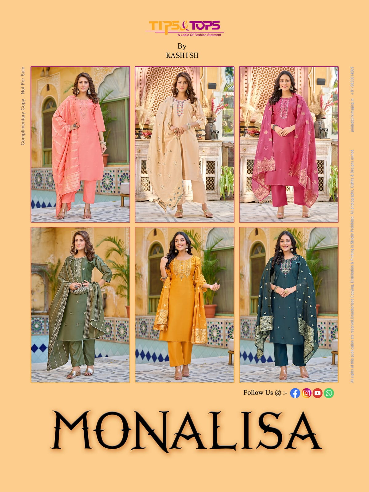 Tips And Tops Monalisa Exclusive Wholesale Readymade Suits