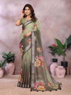 Vc Samaira Linen Cotton Fancy Saree Wholesale Market Surat