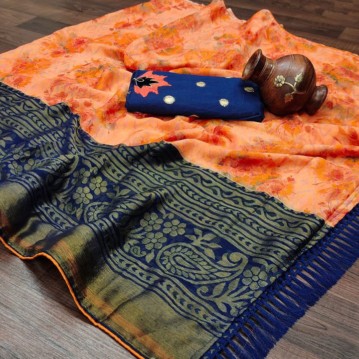 Mihira 53 Wholesale Printed Chiffon Non Catalog Sarees