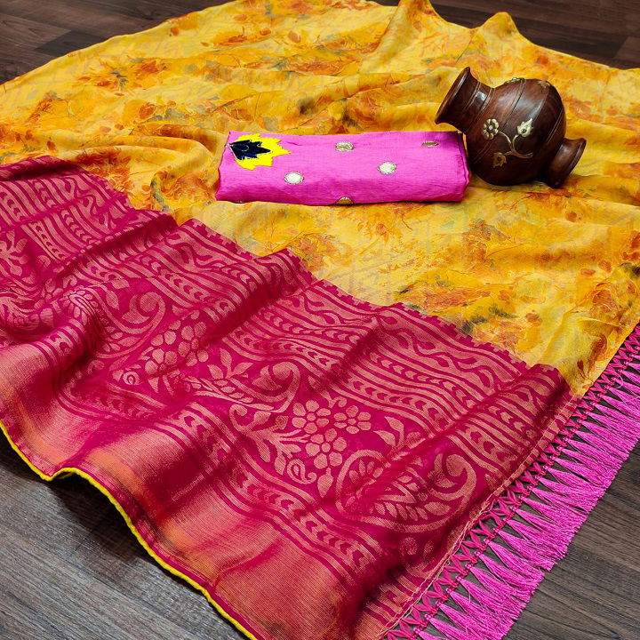 Mihira 53 Wholesale Printed Chiffon Non Catalog Sarees