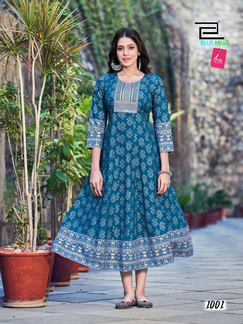 Blue Hills Sensational Festive Wear Wholesale Anarkali Kurtis Catalog