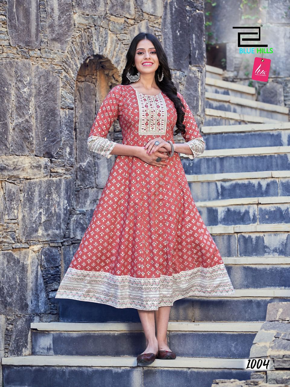 Blue Hills Sensational Festive Wear Wholesale Anarkali Kurtis Catalog