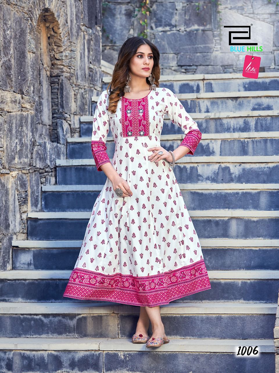 Blue Hills Sensational Festive Wear Wholesale Anarkali Kurtis Catalog