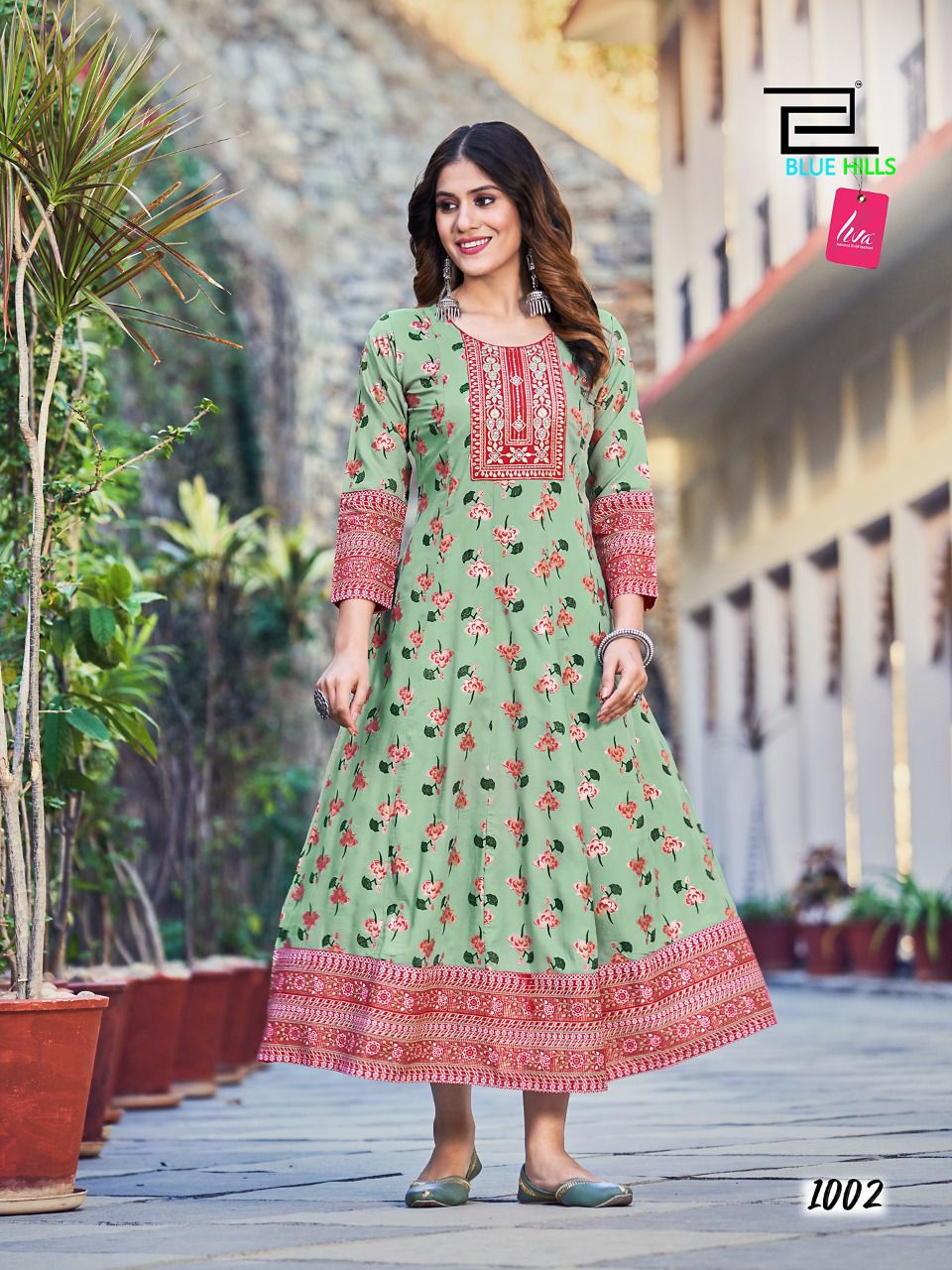 Blue Hills Sensational Festive Wear Wholesale Anarkali Kurtis Catalog