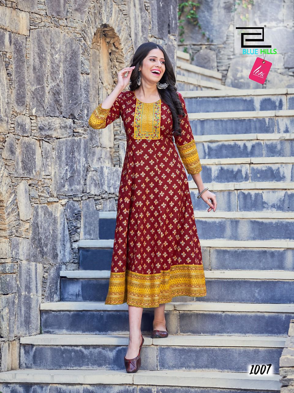 Blue Hills Sensational Festive Wear Wholesale Anarkali Kurtis Catalog