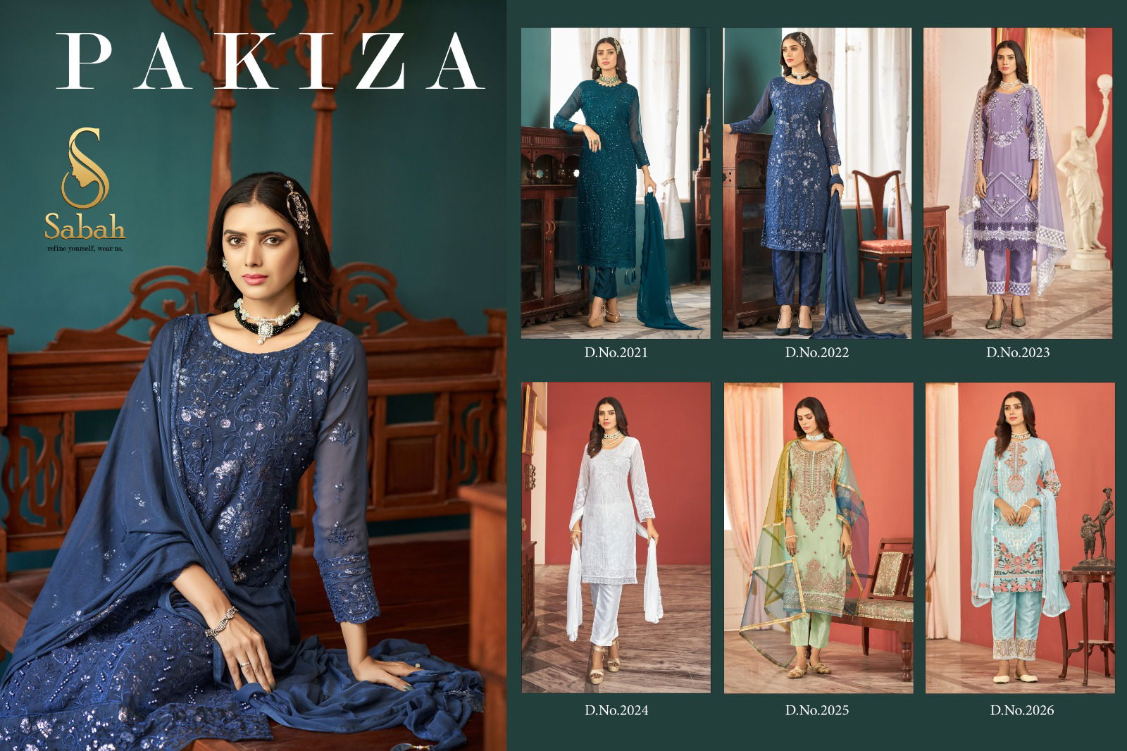 Pakiza By Sabah 2021-2026 Georgette Suits Catalog