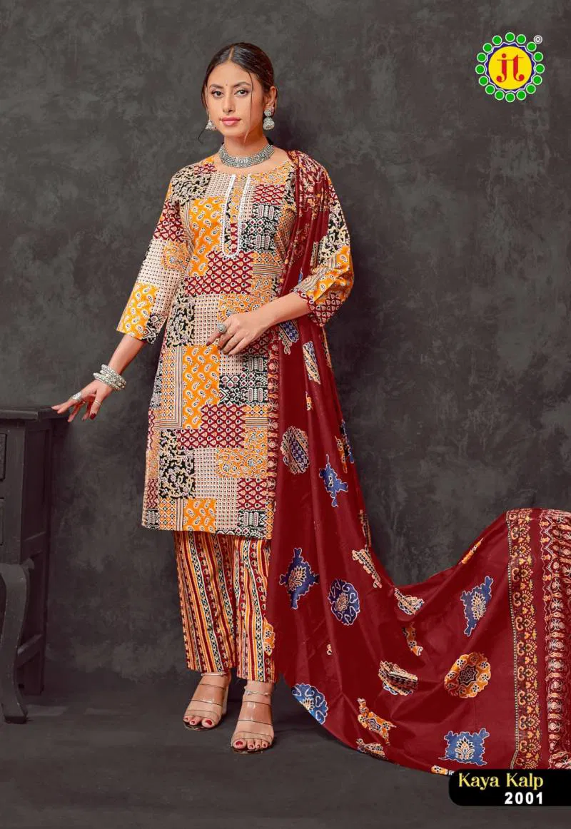 Kaya Kalp Vol 2 By Jt Cotton Printed Kurti Bottom With Dupatta Exporters In India