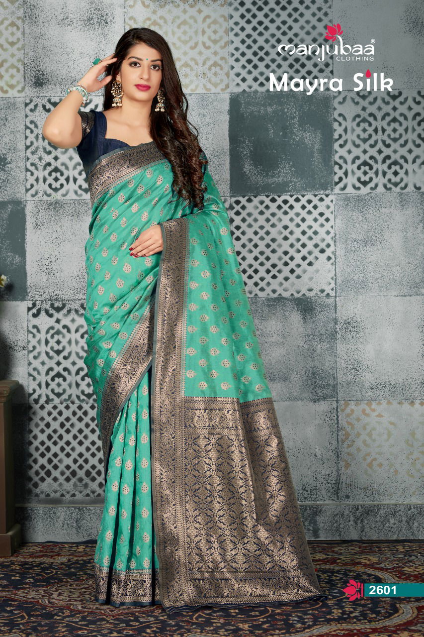 Manjuba Mayra Silk Latest Designer Printed Soft Silk Festive Wear Saree Collection 