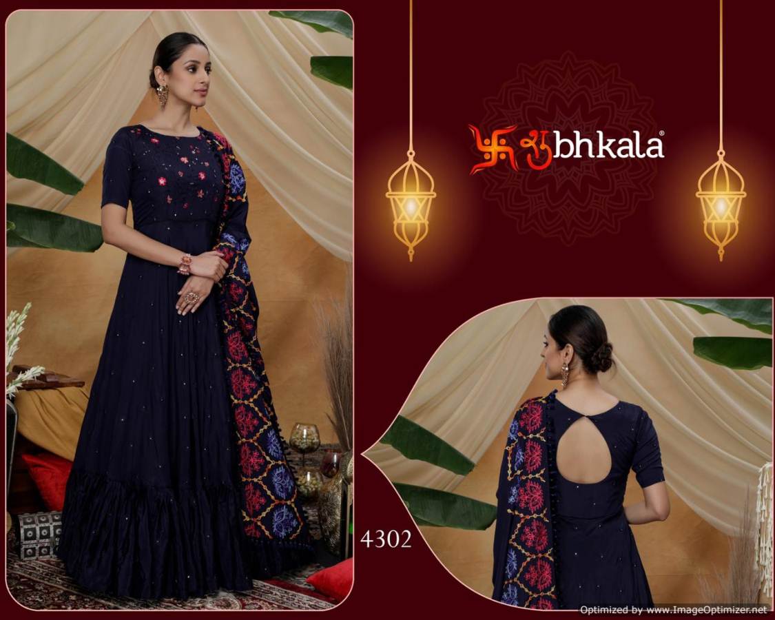 Subhkala Flory Vol 6 Latest Designer Festive Wear Embroidered Heavy Ladies Gown Collection (Single 1760/-)