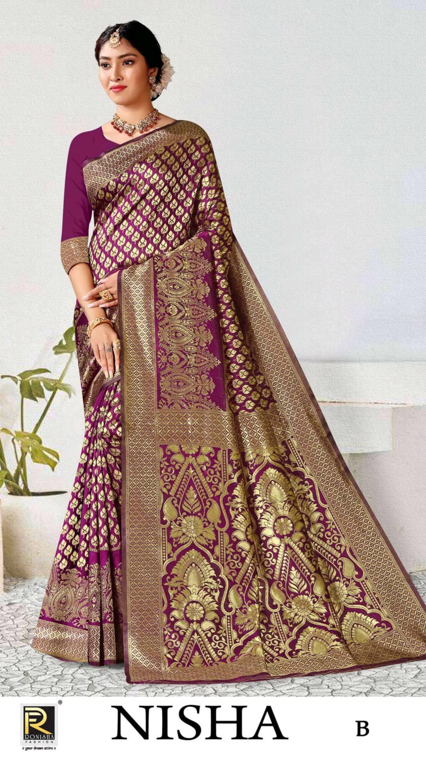 Nisha By Ronisha Colors Designer Sarees Catalog
