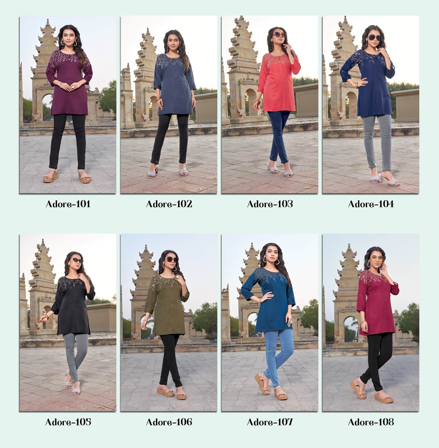 Adore By Rangmaya 101-108 Western Ladies Top Catalog