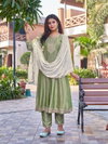 Plus Audi By Aanchi Vichitra Silk Kurti With Bottom Dupatta Wholesalers In Surat