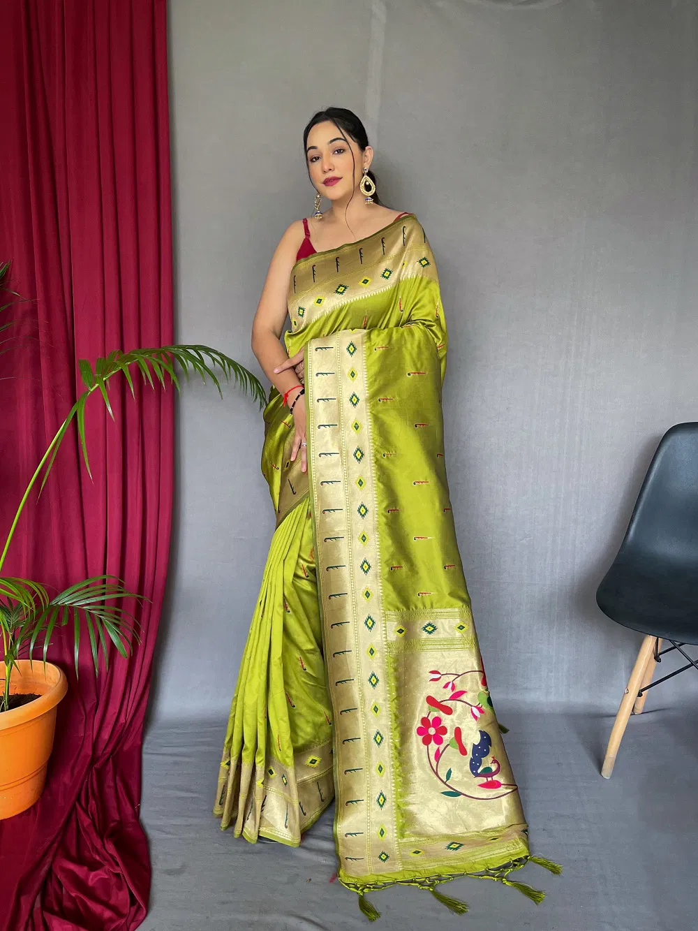 Muniya Paithani Colors Party Wear Sarees Catalog