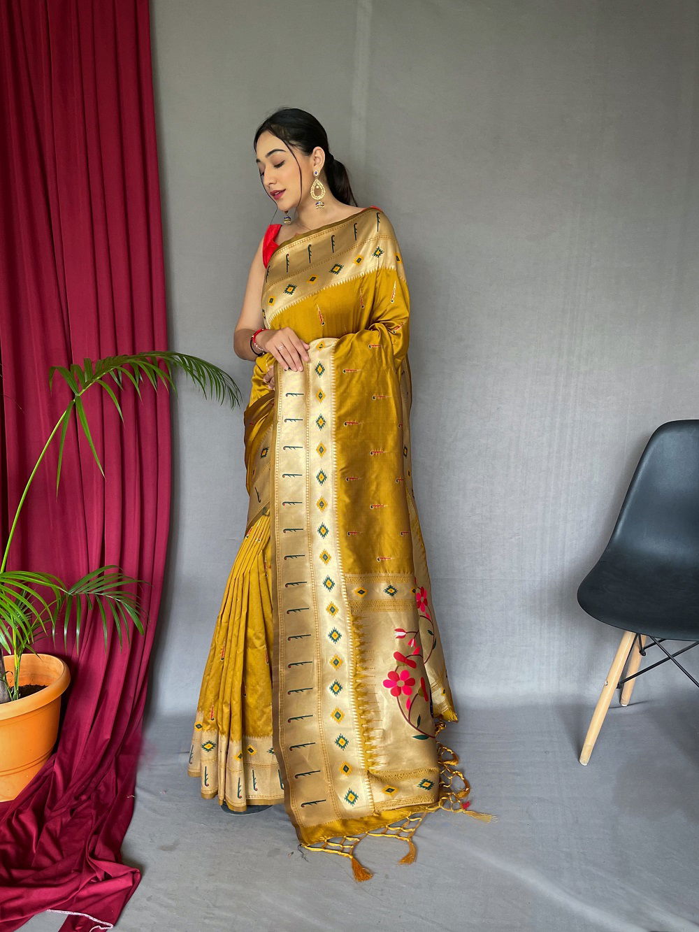 Muniya Paithani Colors Party Wear Sarees Catalog