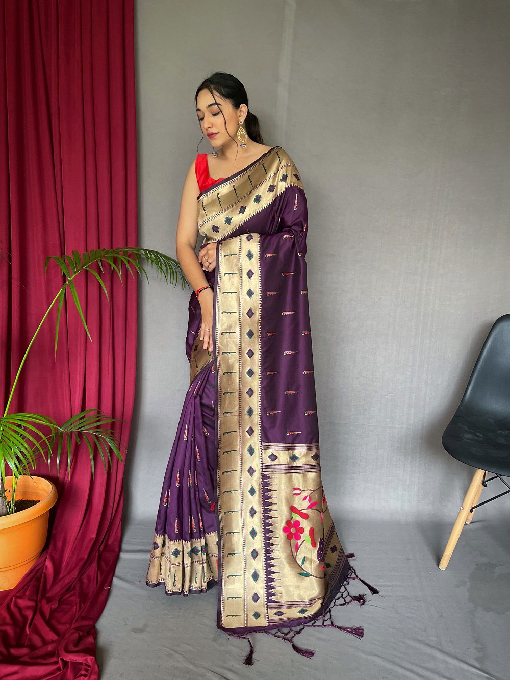 Muniya Paithani Colors Party Wear Sarees Catalog