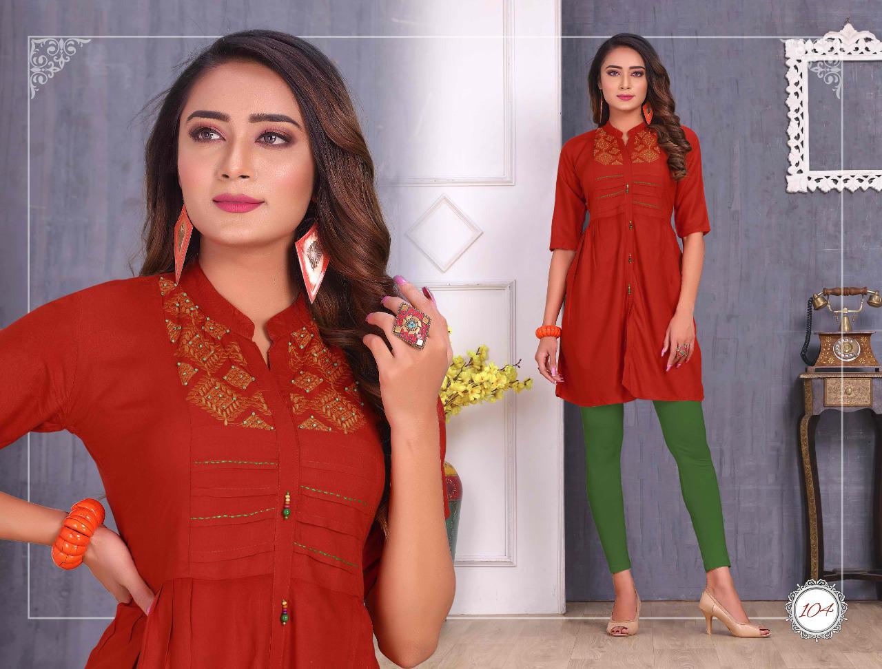 Fiza Vol 3 Latest Designer Party Wear Royal Heavy Rayon Kurtis Collection