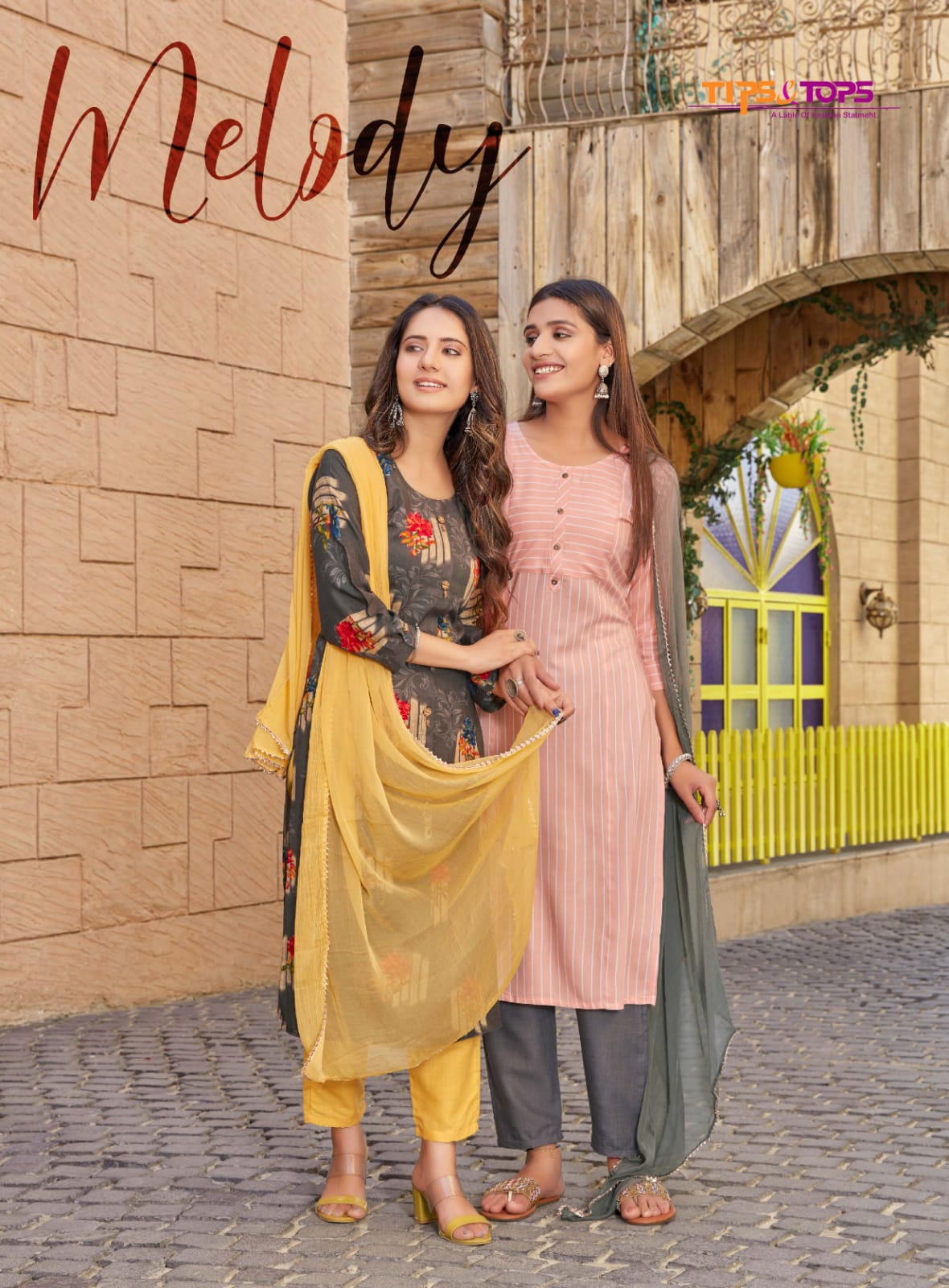 Tips Tops Melody 1 Festive Wear Rayon Printed Designer  Ready Made Collection
