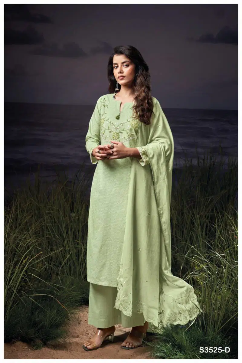 Aavreen By Ganga Cotton Printed Embroidered Salwar Suit Best Wholesale Shop In Surat