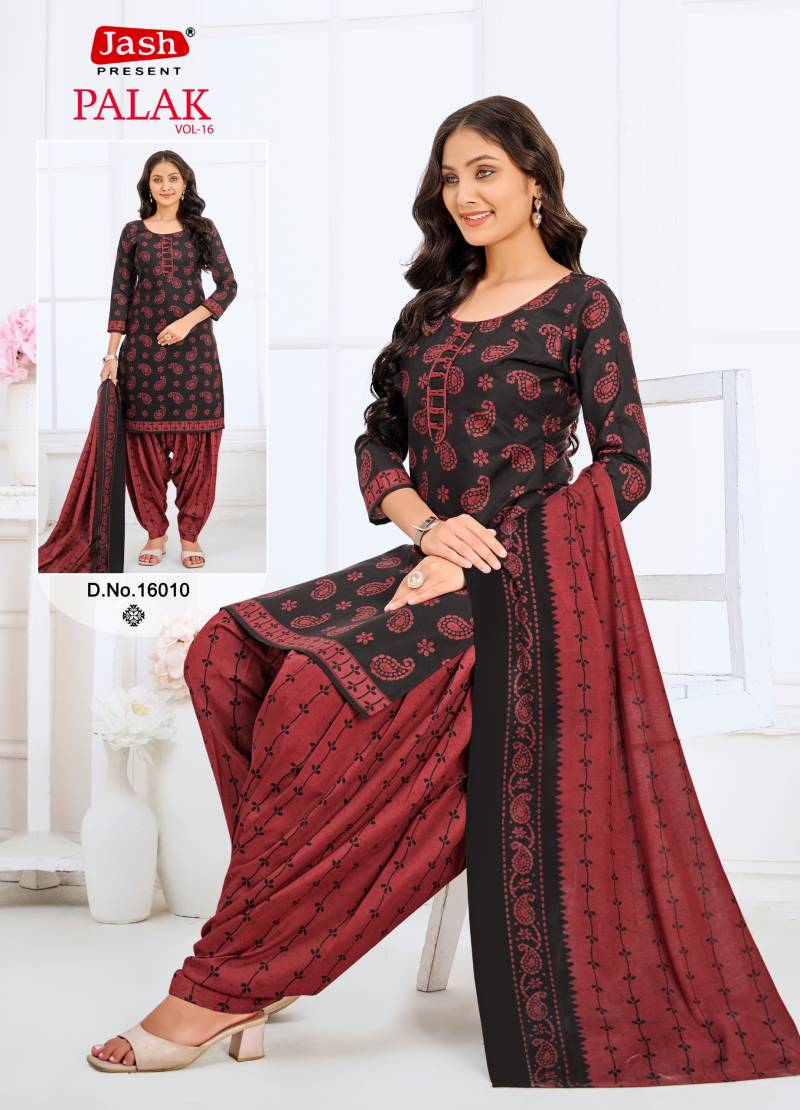 Jash Palak Vol 16 Cotton Printed Dress Material Wholesale Shop In Surat