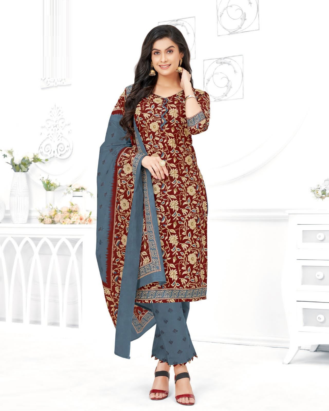 Balaji Kumkum Vol 31 Printed Cotton Dress Material Catalog
