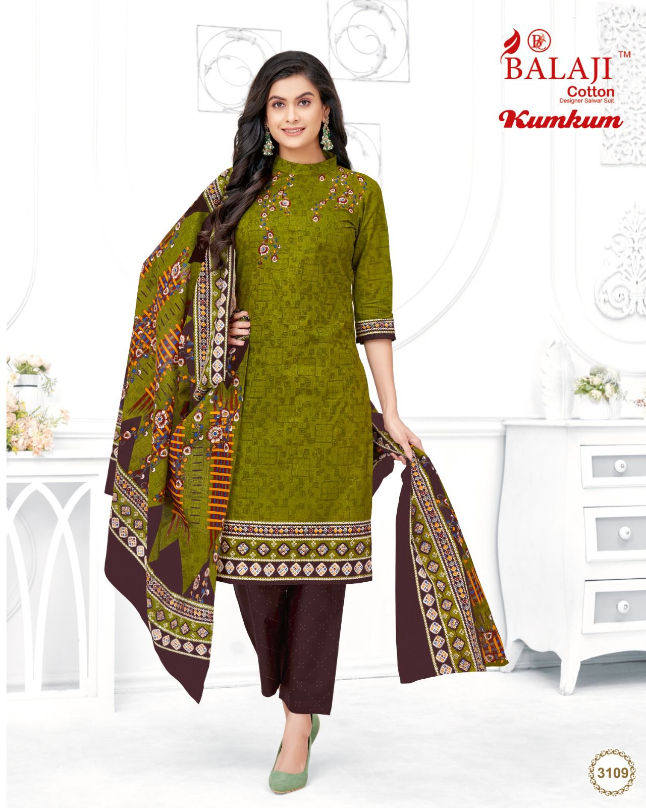 Balaji Kumkum Vol 31 Printed Cotton Dress Material Catalog