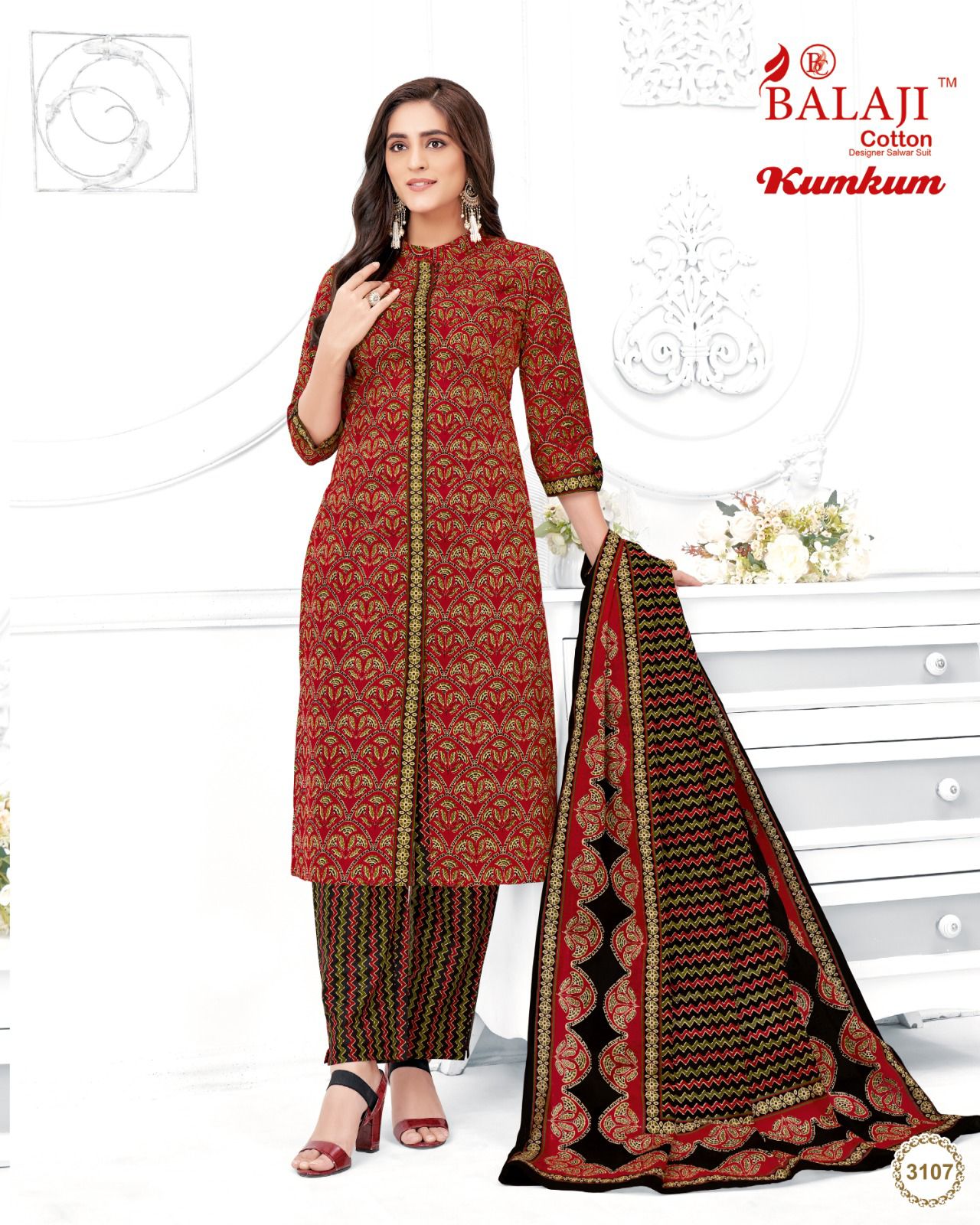 Balaji Kumkum Vol 31 Printed Cotton Dress Material Catalog