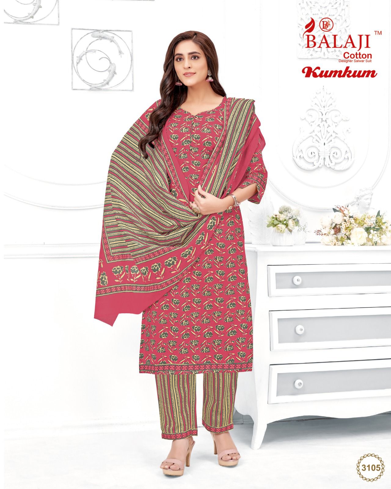 Balaji Kumkum Vol 31 Printed Cotton Dress Material Catalog
