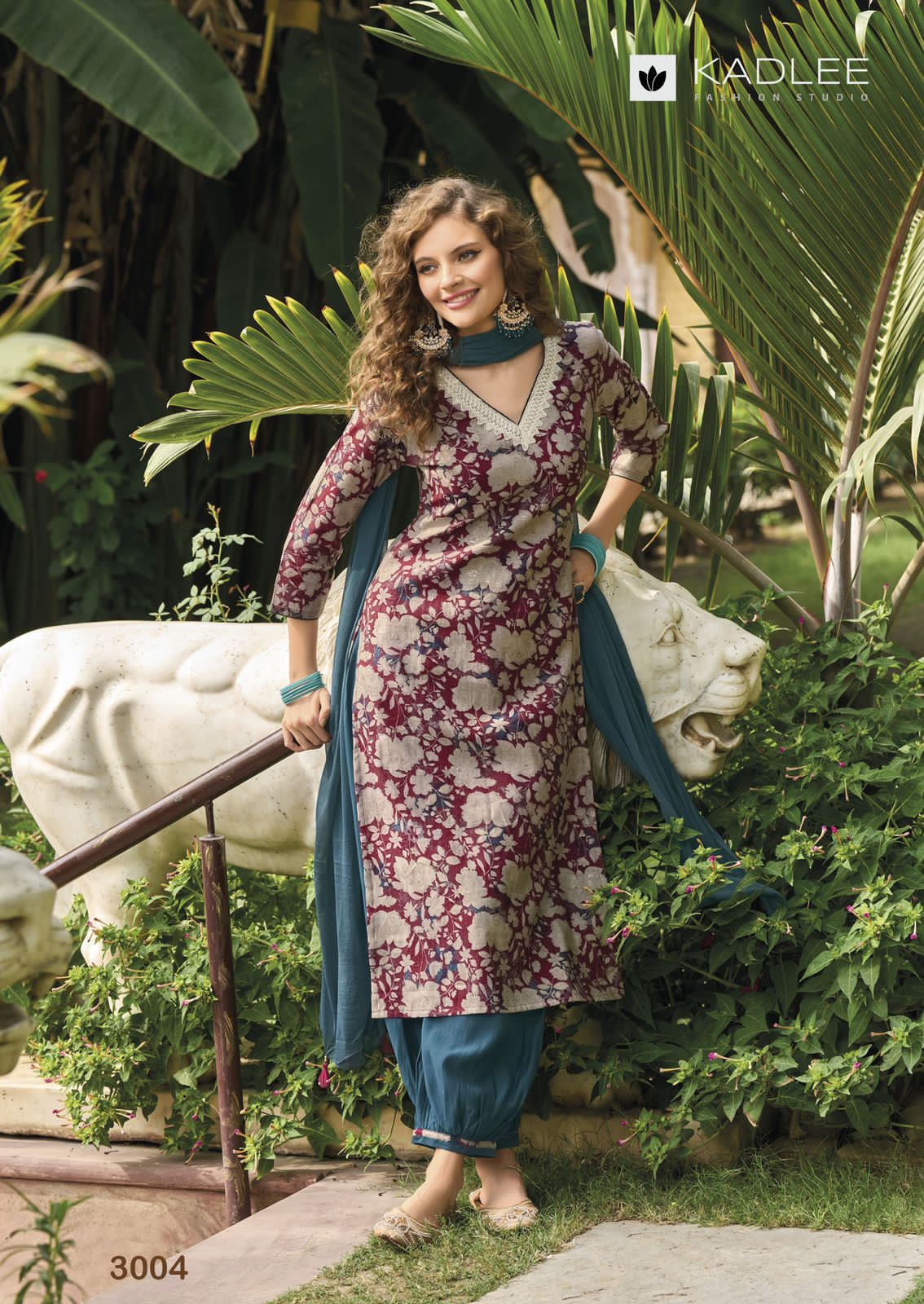 Blossom By Kadlee Modal Printed Kurti With Bottom Catalog