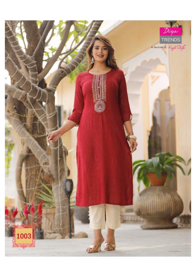 Fashion Story 1 Latest Party Wear Embroidery Fancy Kurti Collection